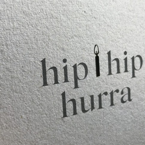 Postkarte Hip-hip-hurra
