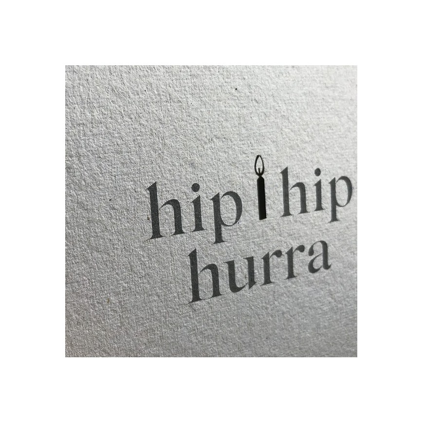 Postkarte Hip-hip-hurra