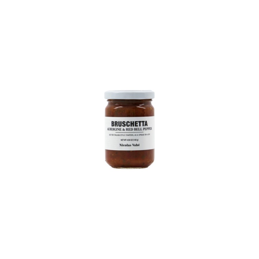 Bruschetta Aubergine & Red Bell Pepper