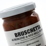 Bruschetta Aubergine & Red Bell Pepper