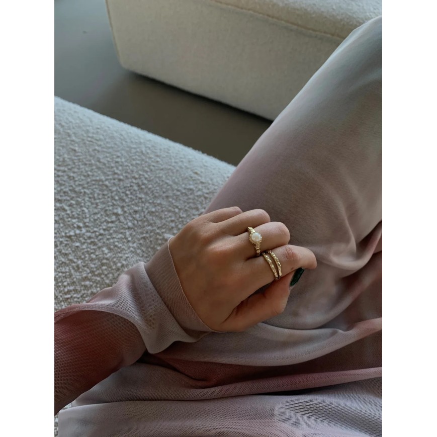 Double Ring in Gold von Jeberg Jewellery