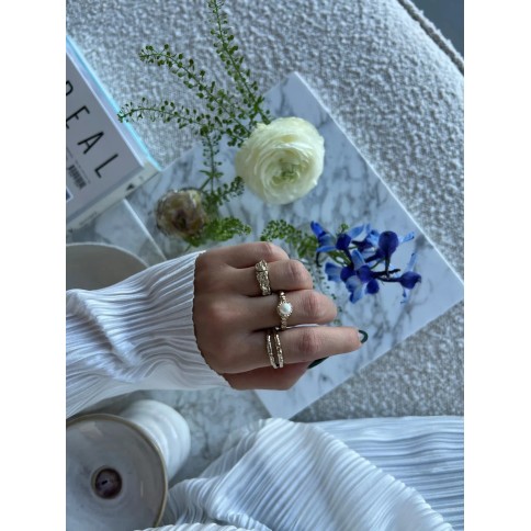 Double Ring in Gold von Jeberg Jewellery