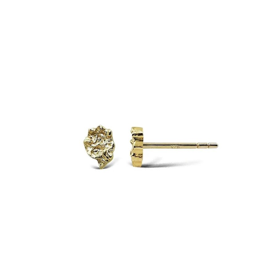Ohrstecker I am gold Tiny Earstud von Jeberg Jewellery