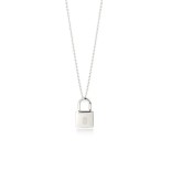 Halskette Love Lock in Silber von Jeberg Jewellery