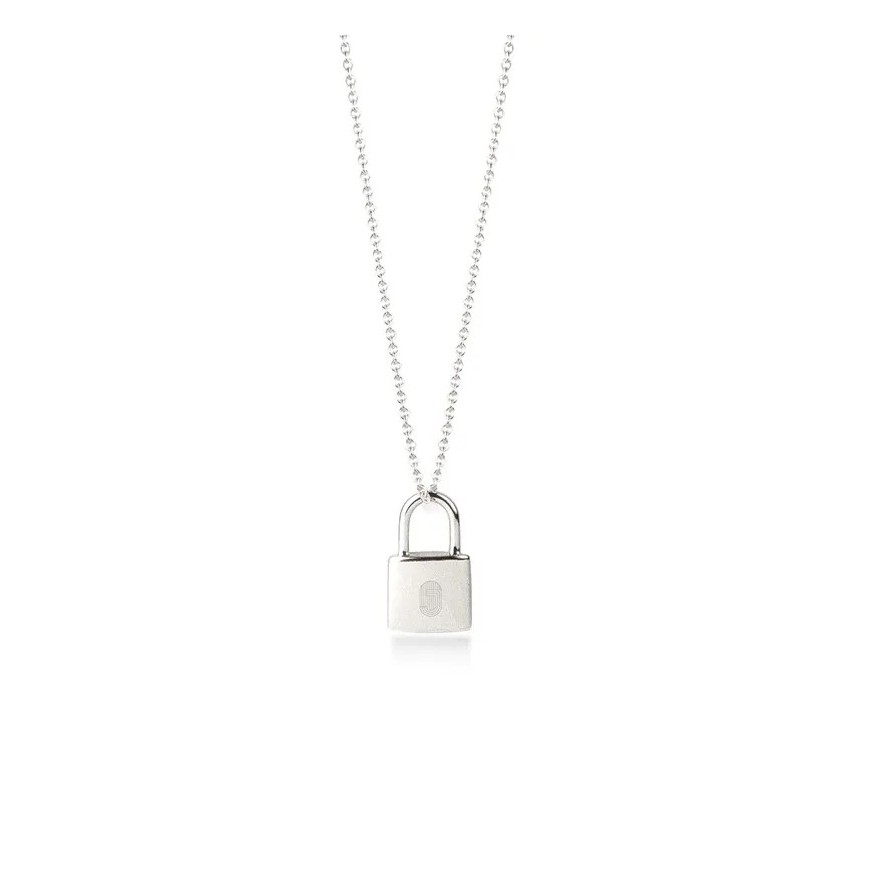 Halskette Love Lock in Silber von Jeberg Jewellery