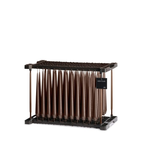 Kerze Frame in hazelnut lacquer