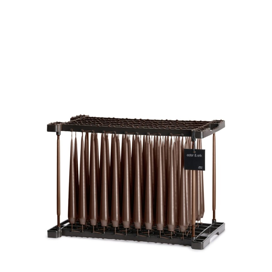 Kerze Frame in hazelnut lacquer
