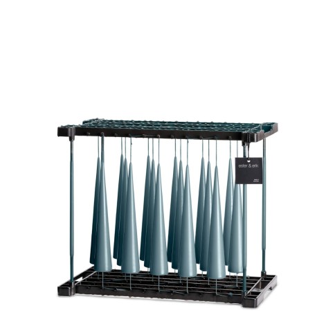 Kegelkerze in steel blue