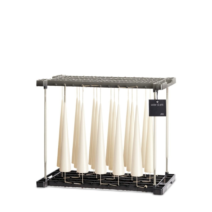 Kegelkerze in ivory