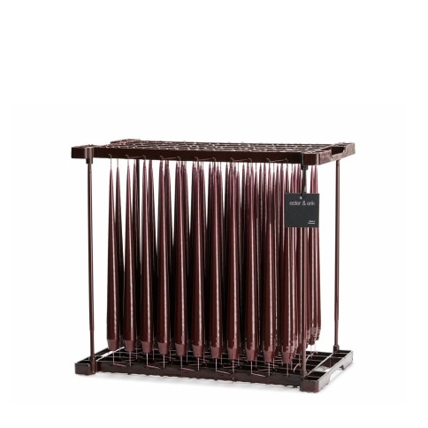 Kerze Frame in aubergine lacquer