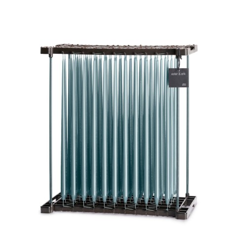Kerze slim steel blue lacquer