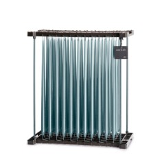 Kerze slim steel blue lacquer