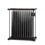 Kerze slim raw black lacquer