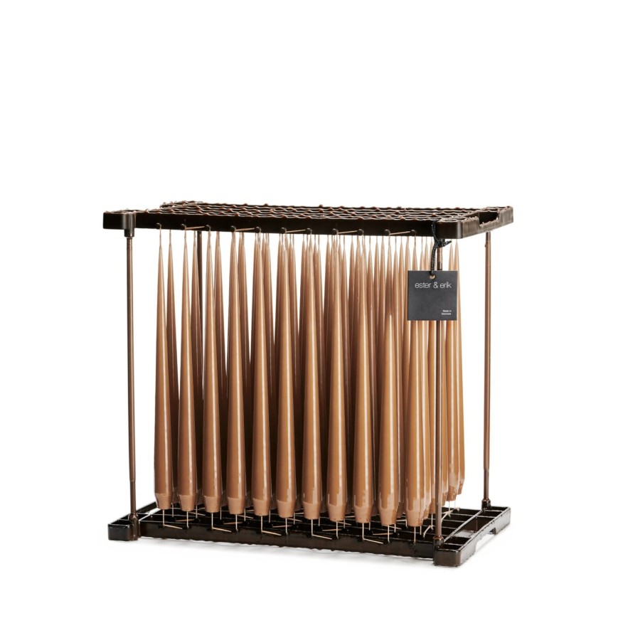 Kerze Frame in raw toffee lack