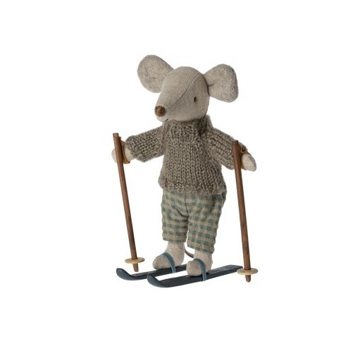 Wintermaus mit Ski von Maileg