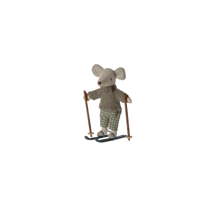 Wintermaus mit Ski von Maileg
