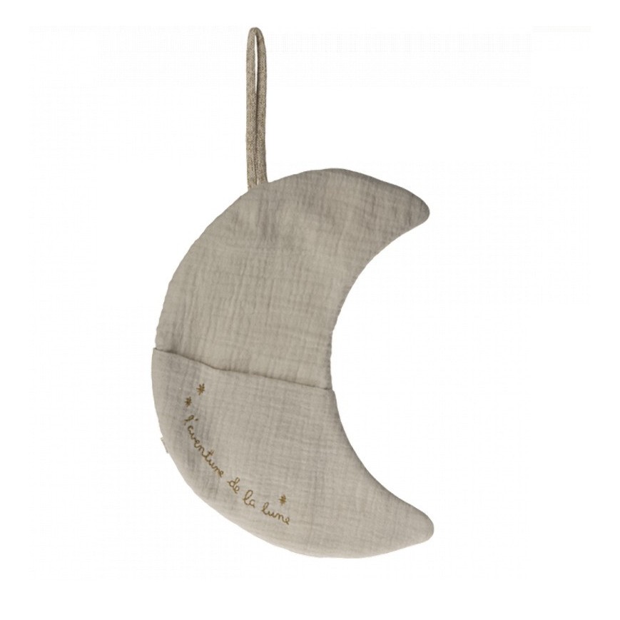Mond mit Stickerei