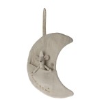 Mond mit Stickerei