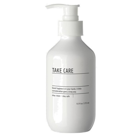 Flasche pump & label