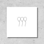Karte Ballon von blad-løve