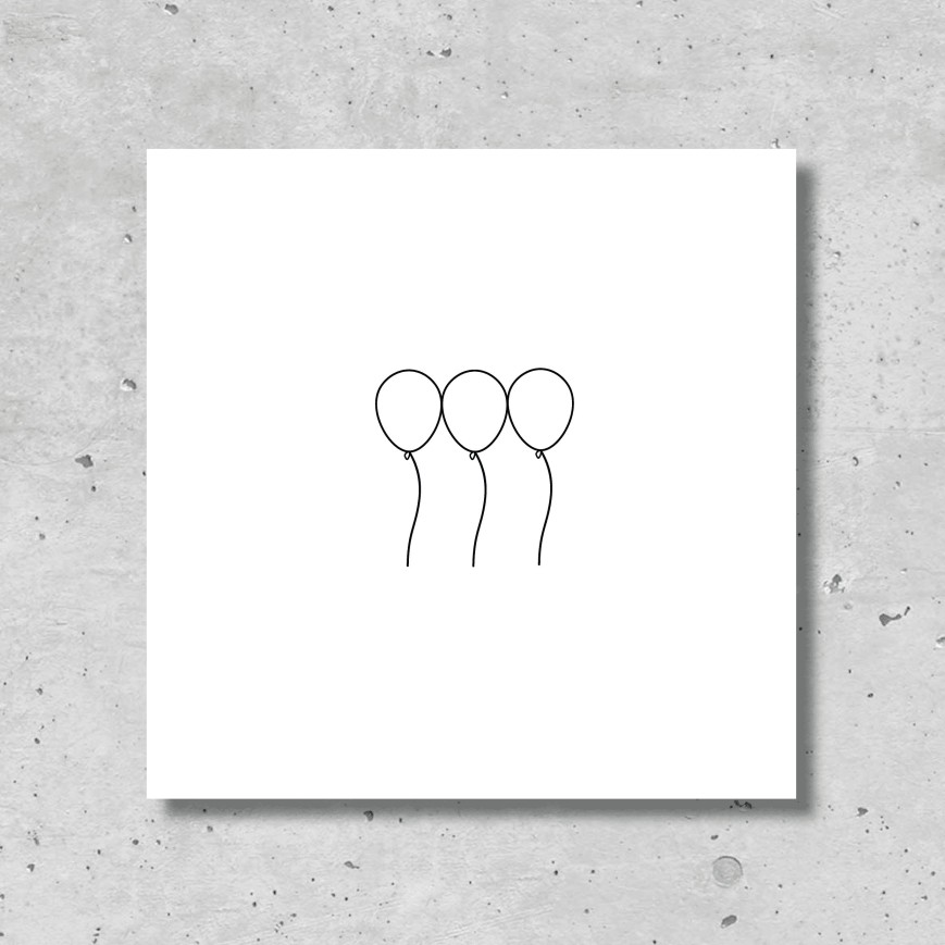 Karte Ballon von blad-løve