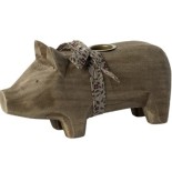 Schwein Kerzenhalter in Natur von Maileg