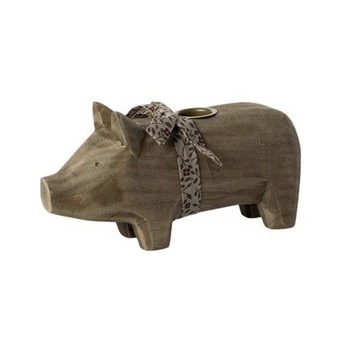 Schwein Kerzenhalter in Natur von Maileg