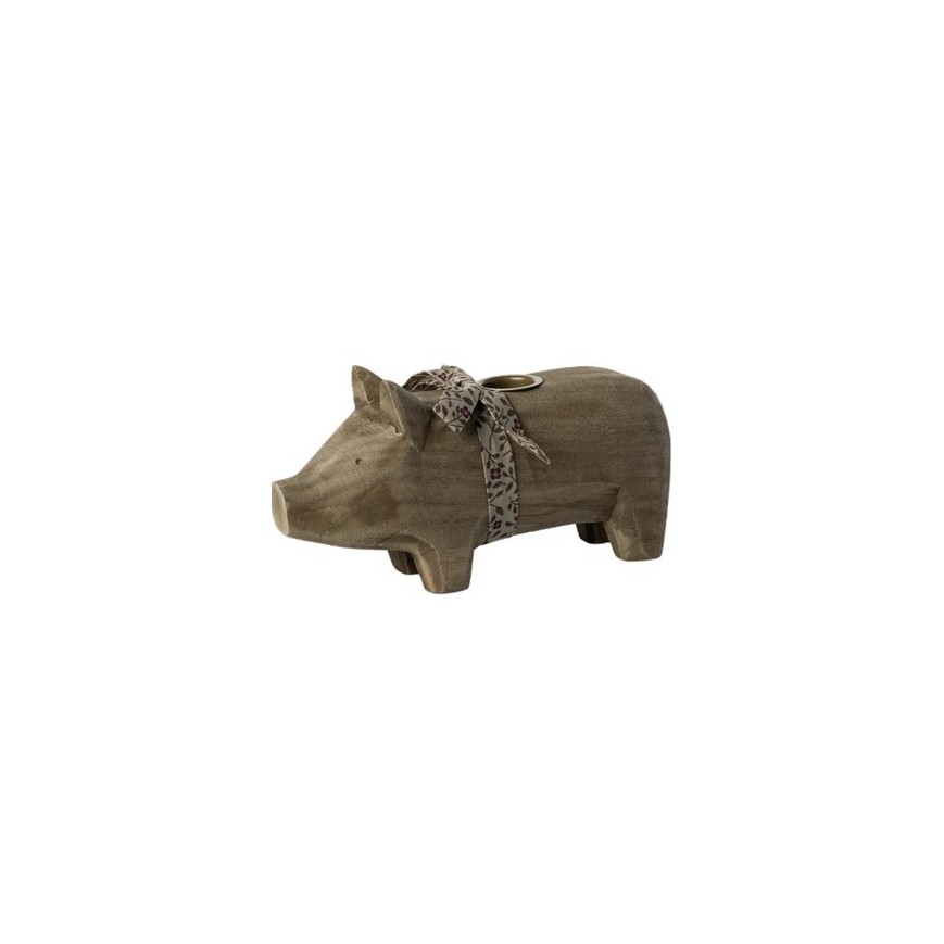 Schwein Kerzenhalter in Natur von Maileg