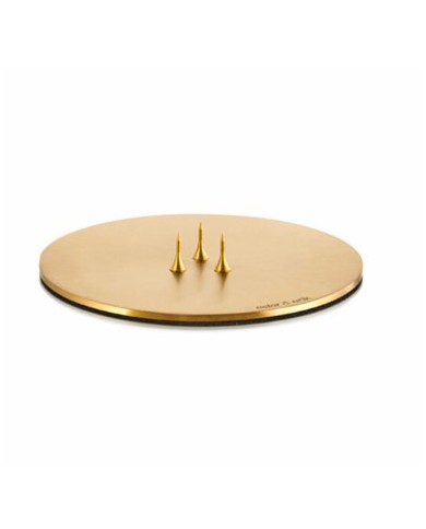 Kerzenplatte in Gold Matt