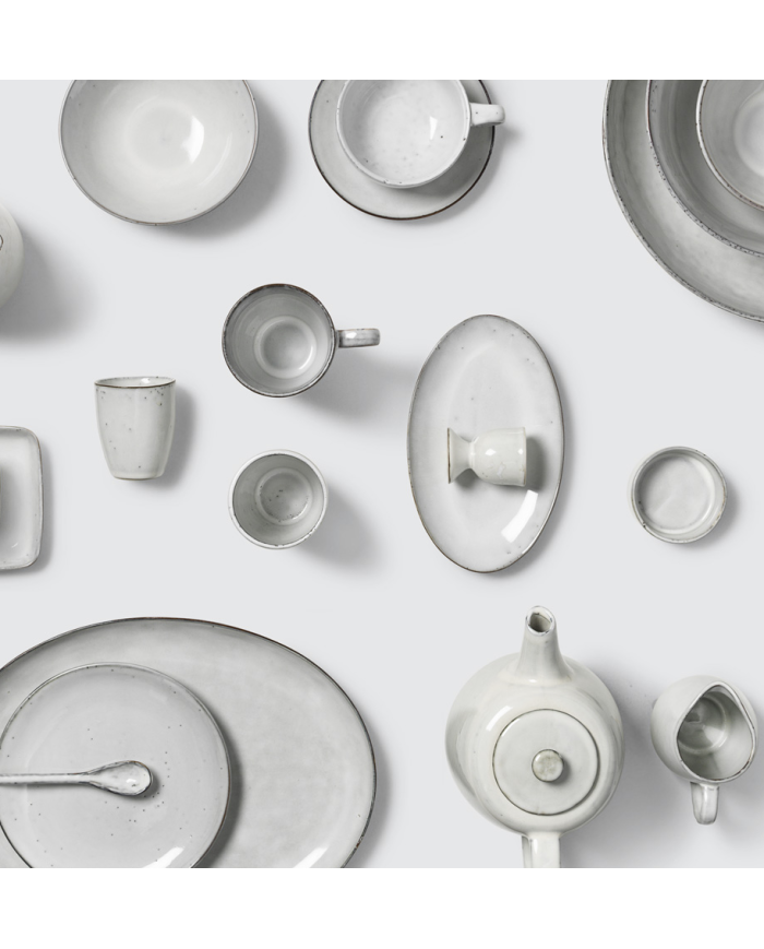 Tasse mit Untertasse Nordic sand von Broste Copenhagen