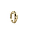 Twisted Dome Ring in Gold von Jeberg Jewellery