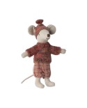 Wintermaus mit Skiset