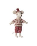 Wintermaus mit Skiset
