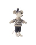 Wintermaus mit Skiset