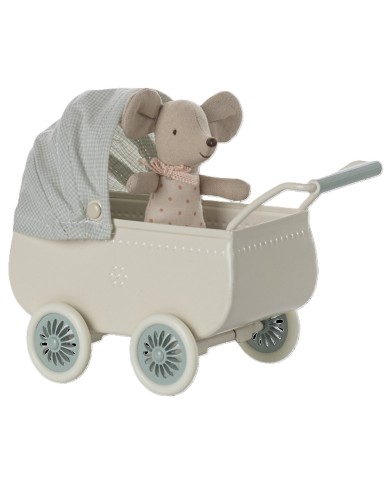 Kinderwagen mit Babymaus