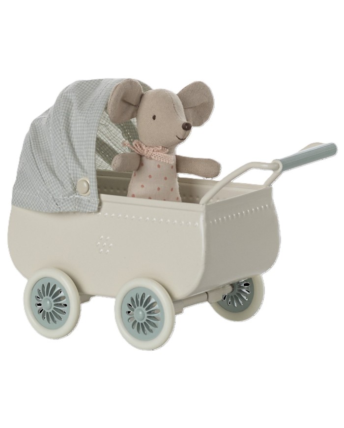 Kinderwagen mit Babymaus