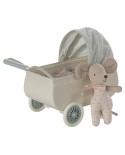 Kinderwagen mit Babymaus