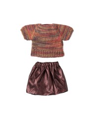 Rock und Strickbluse