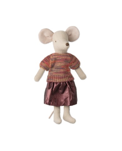 Rock und Strickbluse
