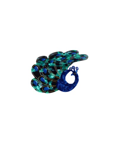 Haarklammer Pfau