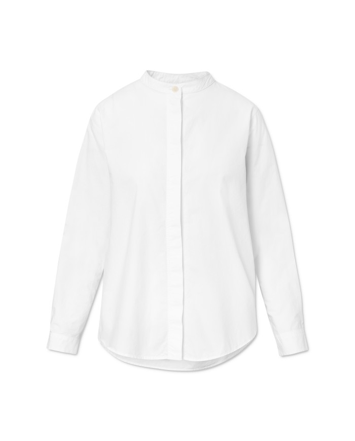 Sofie Organic Garment Dyed Poplin Bluse
