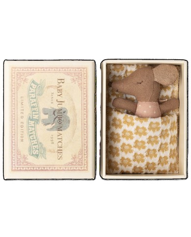Schläfrige Babymaus in Matchbox