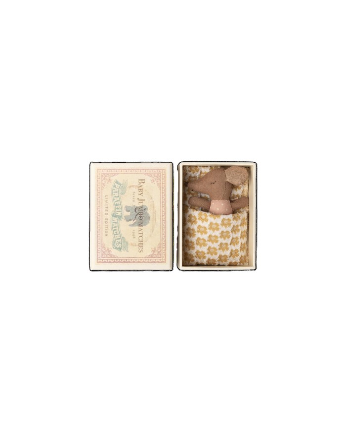 Schläfrige Babymaus in Matchbox