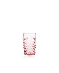 Trinkglas HOBNAIL rosa