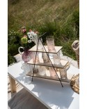 Trinkglas HOBNAIL rosa