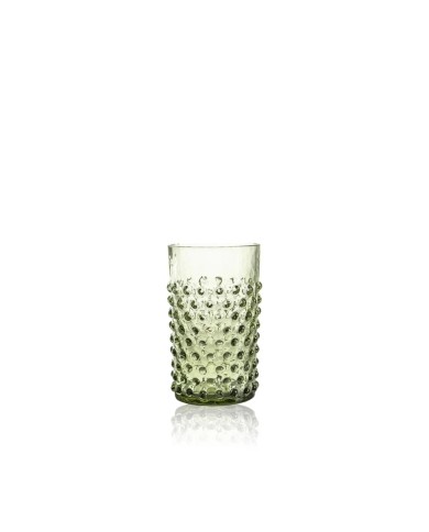 Trinkglas HOBNAIL olive
