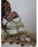 Trinkglas HOBNAIL olive