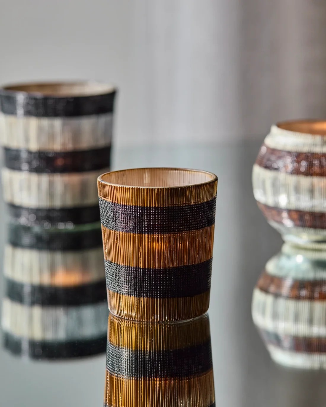 Teelichtglas Stripe, Ansicht 2