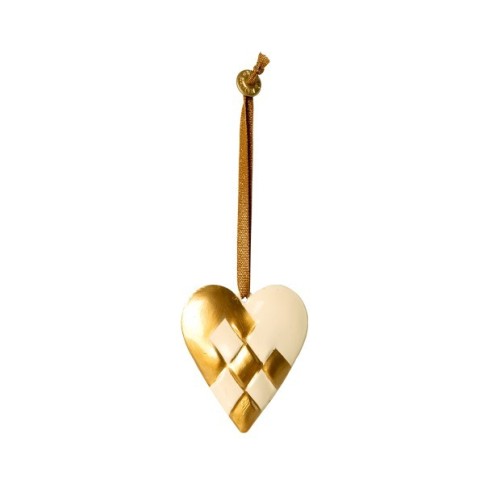 Metallornament- Herz, in Gold von Maileg
