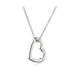 Halskette Love Stories Heart Silber von Jeberg Jewellery